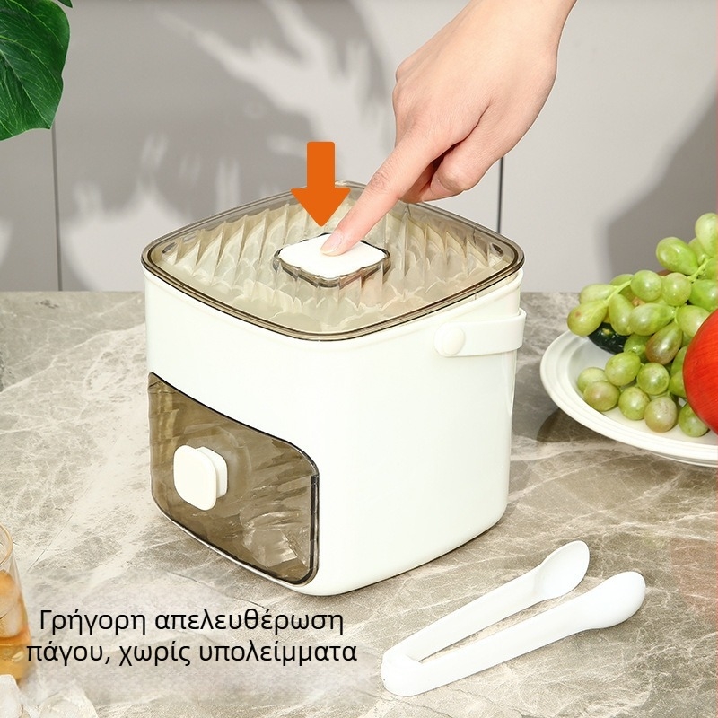 Θήκη πάγου - φιλικό προς το φαγητό PET, χωρητικότητα 111 κύβων, ακανόνιστου σχήματος