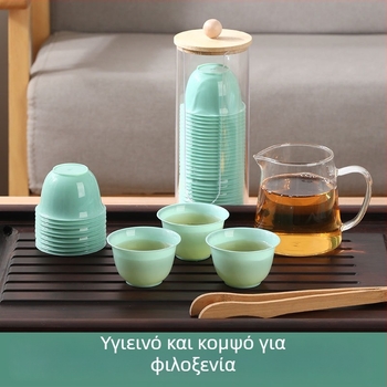 Σετ φλιτζανιών Gongfu τσαγιού, από φλοιό ρυζιού, βιοδιασπώμενο, μορφή φλιτζανιού, 40 τεμ. σε συσκευασία, καταγωγή: Κίνα