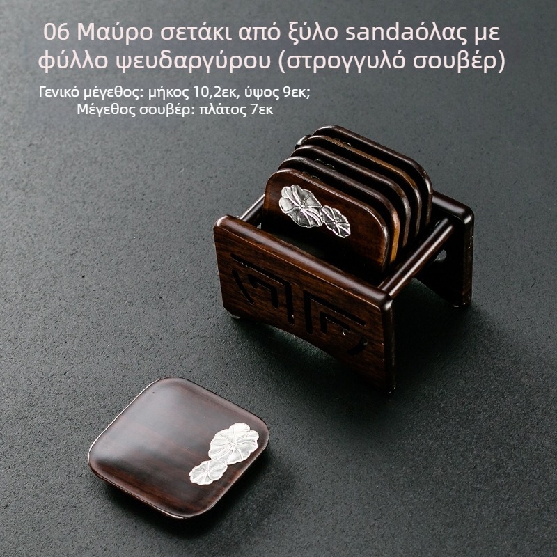 Ξύλινο σετ δίσκου τσαγιού με θήκη φλυτζανιού — μοντέρνο μινιμαλιστικό στυλ, προέλευση Dehua, μάρκα Grand Shantang