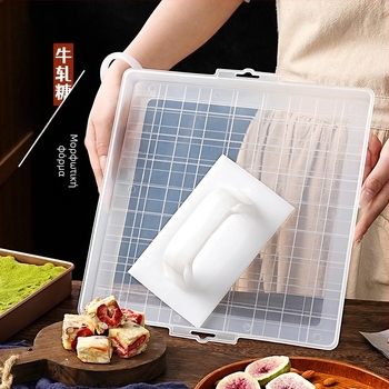 Σετ εργαλείων με αφαιρούμενο κάτω καλούπι για Snowflake Crispy Ejiao Cake, μπισκότα, νουγάτ και καραμέλα