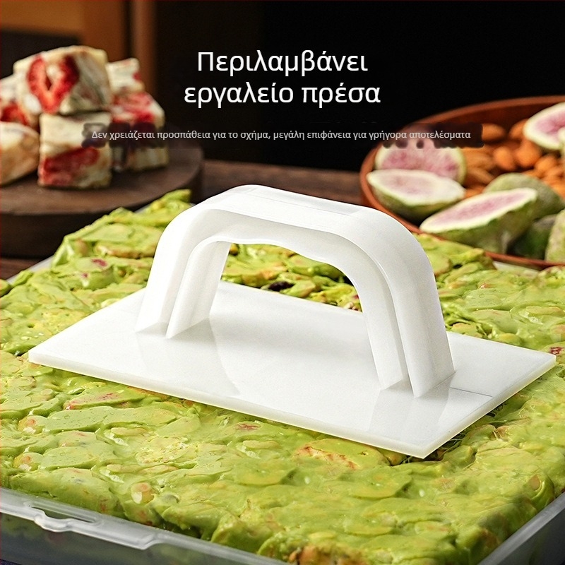Σετ εργαλείων με αφαιρούμενο κάτω καλούπι για Snowflake Crispy Ejiao Cake, μπισκότα, νουγάτ και καραμέλα