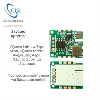 21VOC ενιαία μονάδα ανίχνευσης ποιότητας αέρα με TVOC, φορμαλδεΰδη, CO2, θερμοκρασία και υγρασία, έξοδος UART