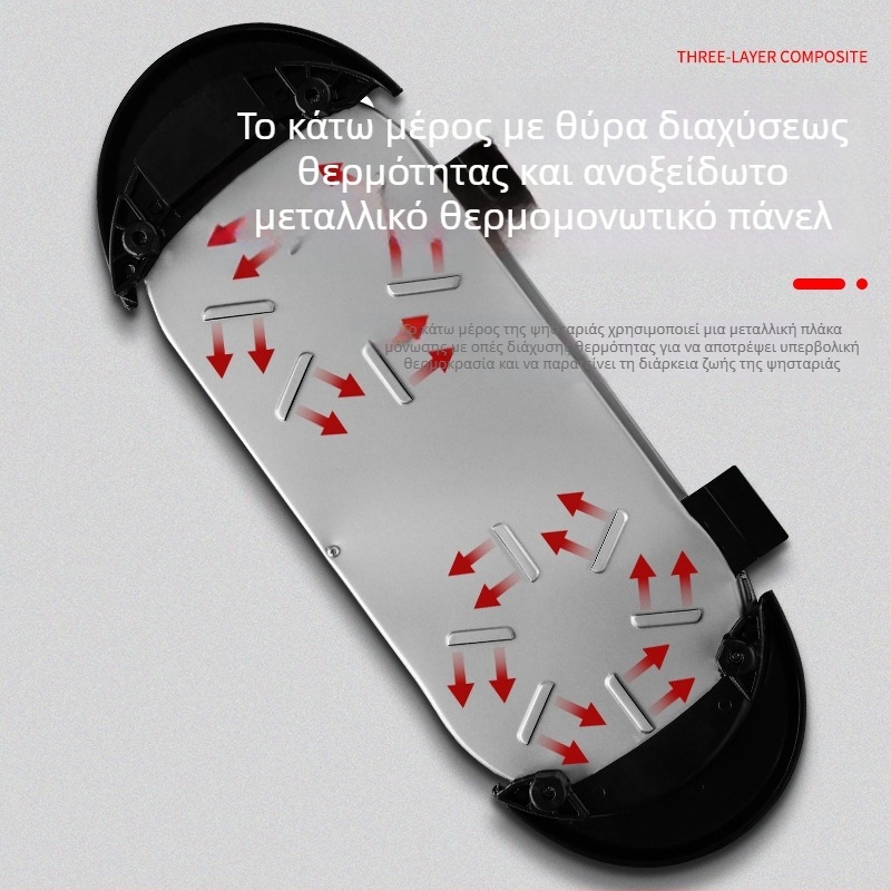 Συνδυασμένο ηλεκτρικό γκριλ και κατσαρόλα, 2200W, 4L, Κράμα αλουμινίου, Κατάλληλο για 6+ άτομα, Λειτουργίες: ατμός, βράσιμο, τηγάνισμα, teppanyaki