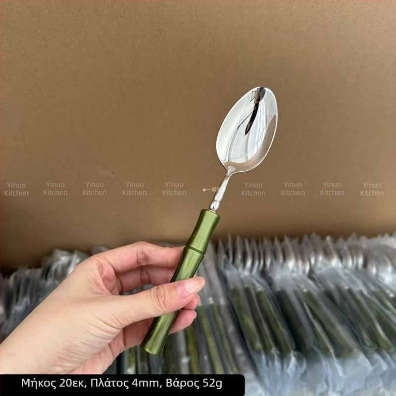 Ανοξείδωτο ατσάλι, 5 τεμάχια δυτικά μαχαιροπίρουνα σετ – μαχαίρι μπριζόλας, πιρούνι, πιρούνι επιδορπίου και κουτάλι – υψηλής ποιότητας, ελαφρύς πολυτελής ρετρό στυλ