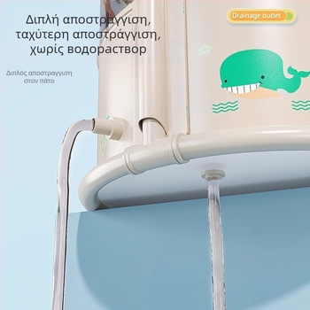 Αναδιπλούμενος PVC κάδος μπάνιου για βρέφη – εσωτερική χρήση, διαφανής, παιδική μπανιέρα