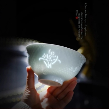 Σετ 12 κεραμικά μπολ με underglaze color σε πορσελάνη υψηλής θερμοκρασίας για σερβίρισμα