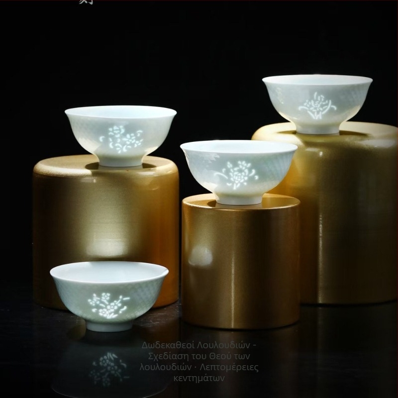 Σετ 12 κεραμικά μπολ με underglaze color σε πορσελάνη υψηλής θερμοκρασίας για σερβίρισμα