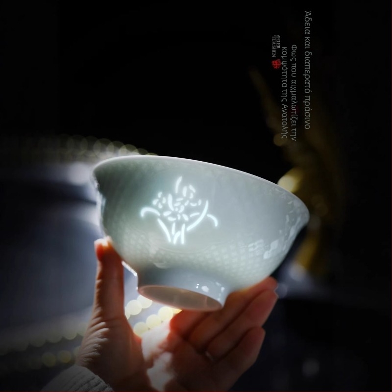 Σετ 12 κεραμικά μπολ με underglaze color σε πορσελάνη υψηλής θερμοκρασίας για σερβίρισμα