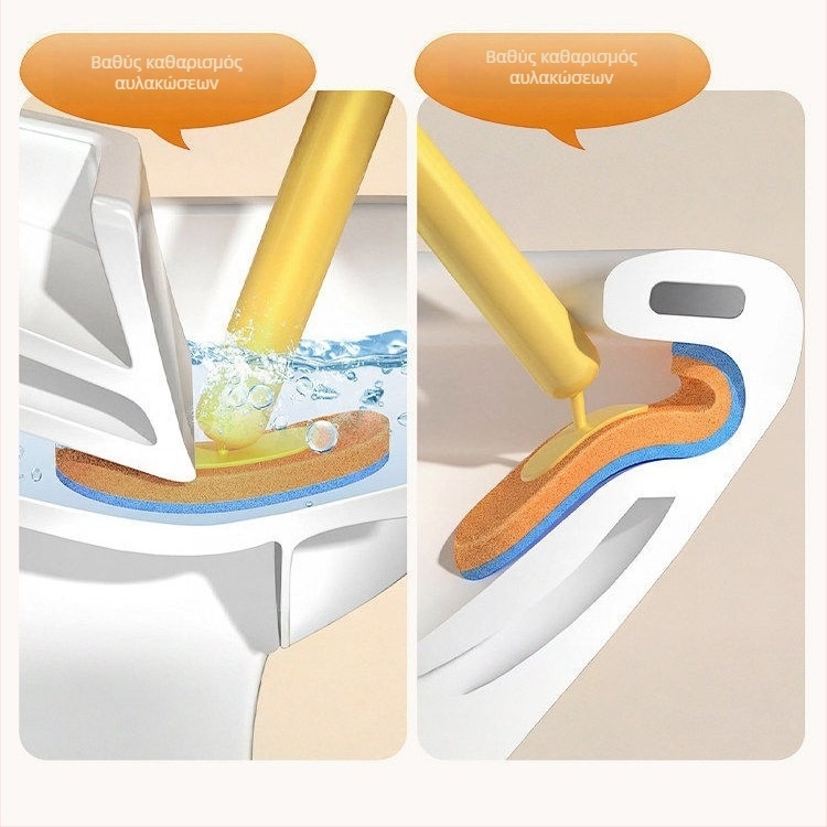 Βούρτσα τουαλέτας μίας χρήσης, πλαστική, μοντέλο A010401082, μοντέρνο μινιμαλιστικό στυλ, χωρίς διάτρηση
