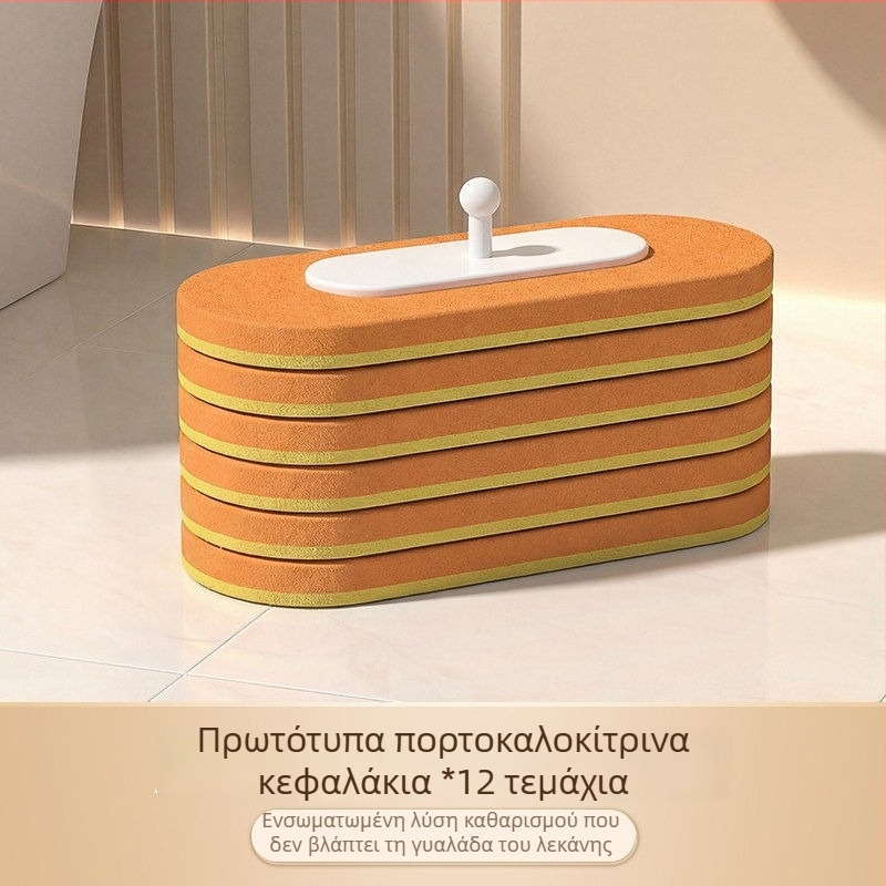 Βούρτσα τουαλέτας μίας χρήσης, πλαστική, μοντέλο A010401082, μοντέρνο μινιμαλιστικό στυλ, χωρίς διάτρηση