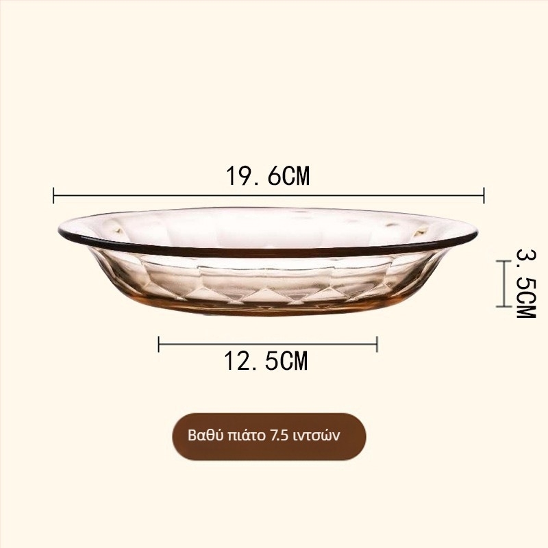 Σετ σκευών τραπεζιού από γυαλί υψηλής μποροσιλιλικότητας — μπολάκια, μπολάκια σούπας, πιάτα, μπολάκια ρυζιού — διαθέσιμη προσαρμοσμένη επεξεργασία — INS στυλ / Νέο κινεζικό στυλ