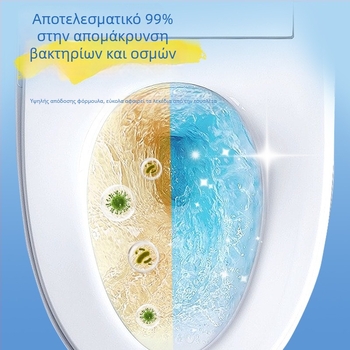 Yunlei Σετ βούρτσας τουαλέτας μιας χρήσης, 1 βούρτσα + 12 κεφαλές αντικατάστασης, Άρωμα λεμονιού, Πλαστικό