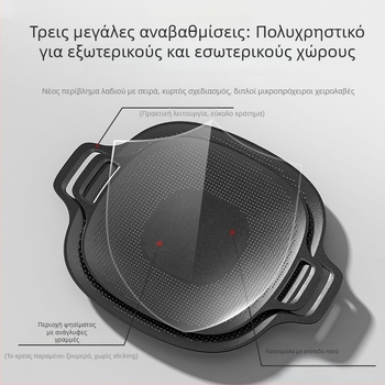 Τηγάνι γκριλ για εξωτερικό κάμπινγκ – Κορεατικό BBQ Teppanyaki, κράμα, τετράγωνο σχήμα, συμβατό με επαγωγή, επικάλυψη ηλεκτροφόρησης, αναδιπλούμενο