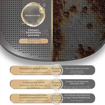 Τηγάνι γκριλ για εξωτερικό κάμπινγκ – Κορεατικό BBQ Teppanyaki, κράμα, τετράγωνο σχήμα, συμβατό με επαγωγή, επικάλυψη ηλεκτροφόρησης, αναδιπλούμενο