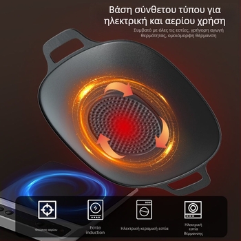 Τηγάνι γκριλ για εξωτερικό κάμπινγκ – Κορεατικό BBQ Teppanyaki, κράμα, τετράγωνο σχήμα, συμβατό με επαγωγή, επικάλυψη ηλεκτροφόρησης, αναδιπλούμενο