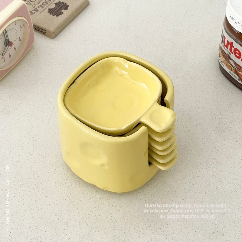 Πορσελάνινο πιάτο ντιπ με λαβή, ιαπωνικού στιλ, ακανόνιστος σχήματος, κατάλληλο για φούρνο μικροκυμάτων, για σάλτσα σόγιας και ξύδι