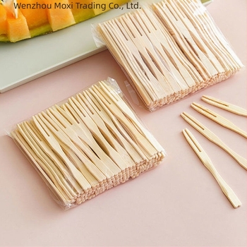 Σετ μιας χρήσης από μπαμπού πιρουνάκια φρούτων – για φρούτα, κέικ και σνακ, Νέος κινεζικός στυλ, μάρκα Xiaoduo, για ενήλικες