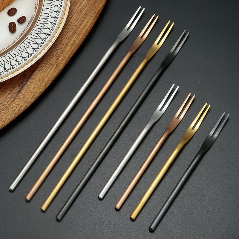 Πιρούνι φρούτων, ανοξείδωτο ατσάλι 304, ιαπωνικού στυλ, μάρκα One Second, δυνατότητα εκτύπωσης λογότυπου, εξατομίκευση διαθέσιμη.