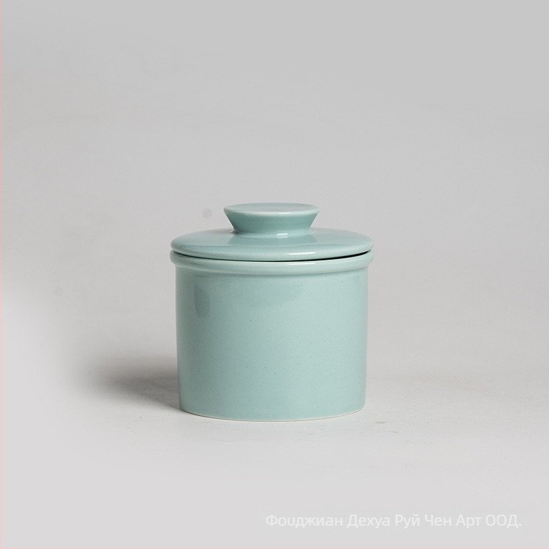Κεραμικό κουτί βουτύρου με καπάκι, μοντέρνος μινιμαλιστικός σχεδιασμός, δυνατότητα προσαρμογής, υψηλής ποιότητας, μάρκα RZ