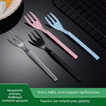 Πιρούνι φρούτων, πλαστικό, μάρκα Liheng, μοντέρνο μινιμαλιστικό στυλ, δυνατότητα εκτύπωσης λογοτύπου