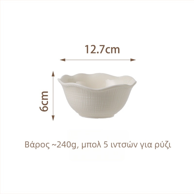 Σετ κεραμικών ειδών τραπεζιού ( μπολ και πιάτα ) — μοντέρνος μινιμαλιστικός σχεδιασμός, μονοχρωμία με γλασαρισμένη επιφάνεια, κατάλληλο για φούρνο μικροκυμάτων, δυνατότητα παραμετροποίησης