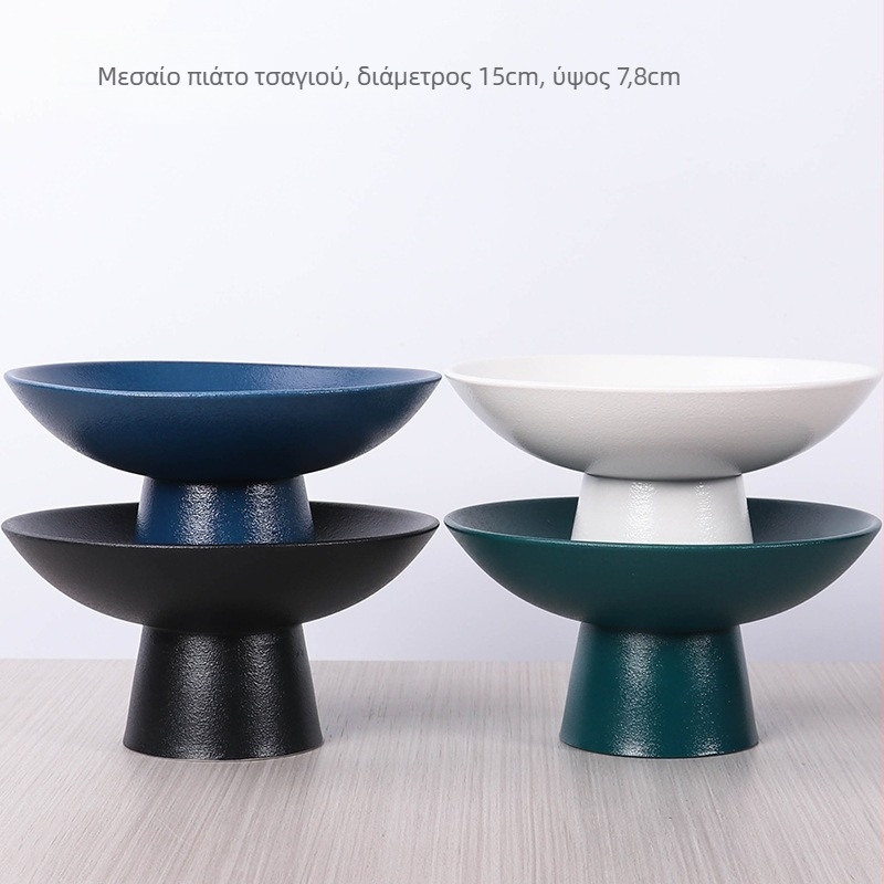 Πορσελάνινη πιατέλα φρούτων, ρετρό στυλ, Cheng Xi, κυκλοφόρησε το 2024