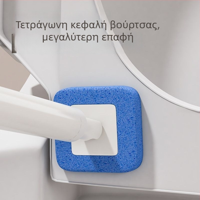 Σετ μιας χρήσης βούρτσας τουαλέτας με βάση τοίχου για μπάνιο, καθαρισμό σε δύσκολες γωνίες, πλαστικό