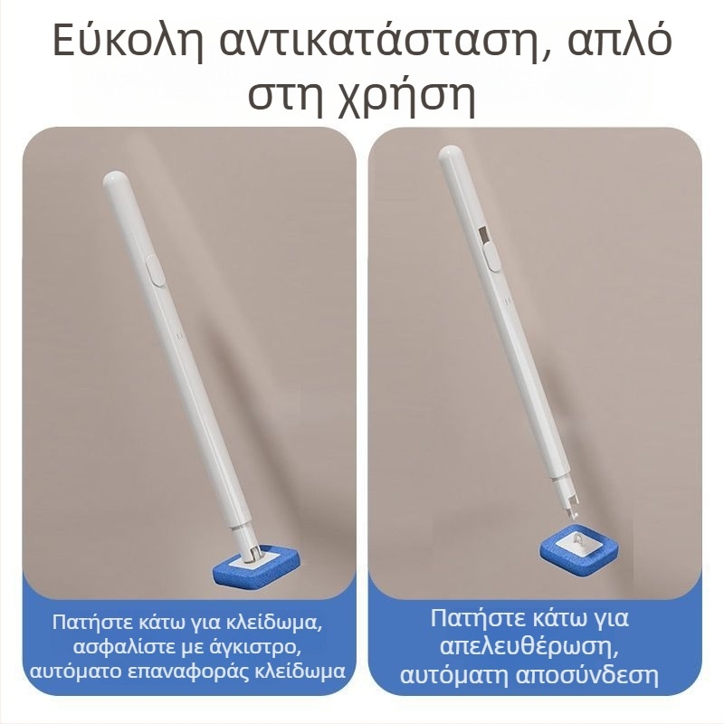 Σετ μιας χρήσης βούρτσας τουαλέτας με βάση τοίχου για μπάνιο, καθαρισμό σε δύσκολες γωνίες, πλαστικό