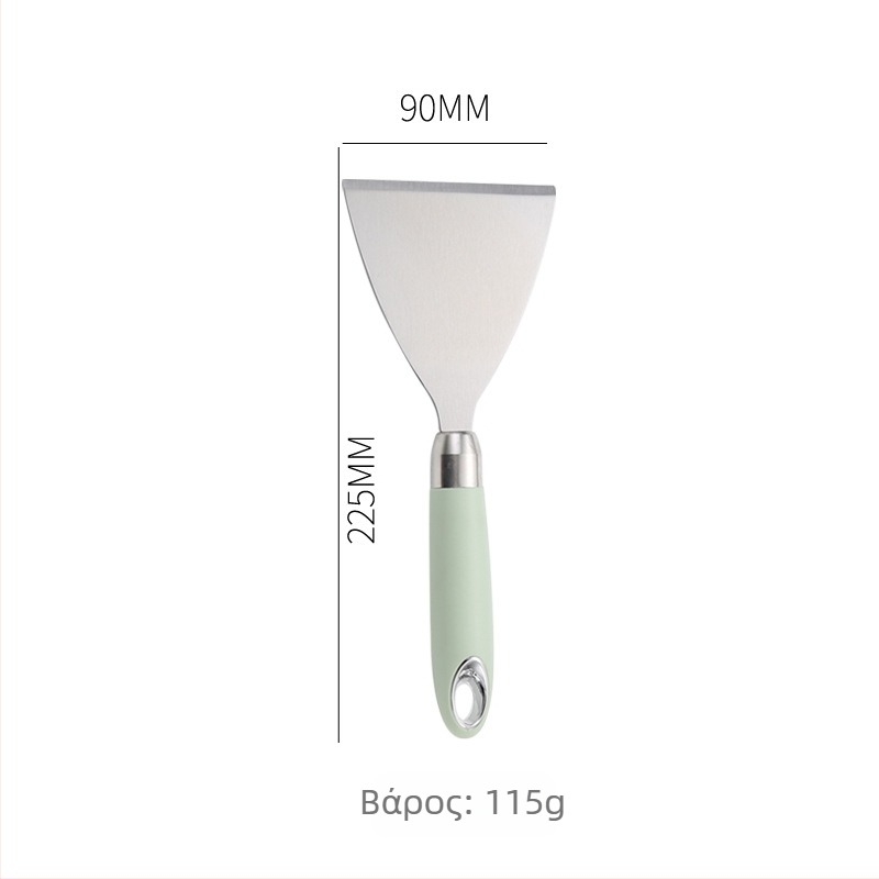 Σπατούλα από ανοξείδωτο ατσάλι για πάνκέϊκ – πολυλειτουργική σπάτουλα για πάνκέικ, teppanyaki και αυγά τηγανητά, μάρκα Chef Feng Sheng, στυλ Nordic wind