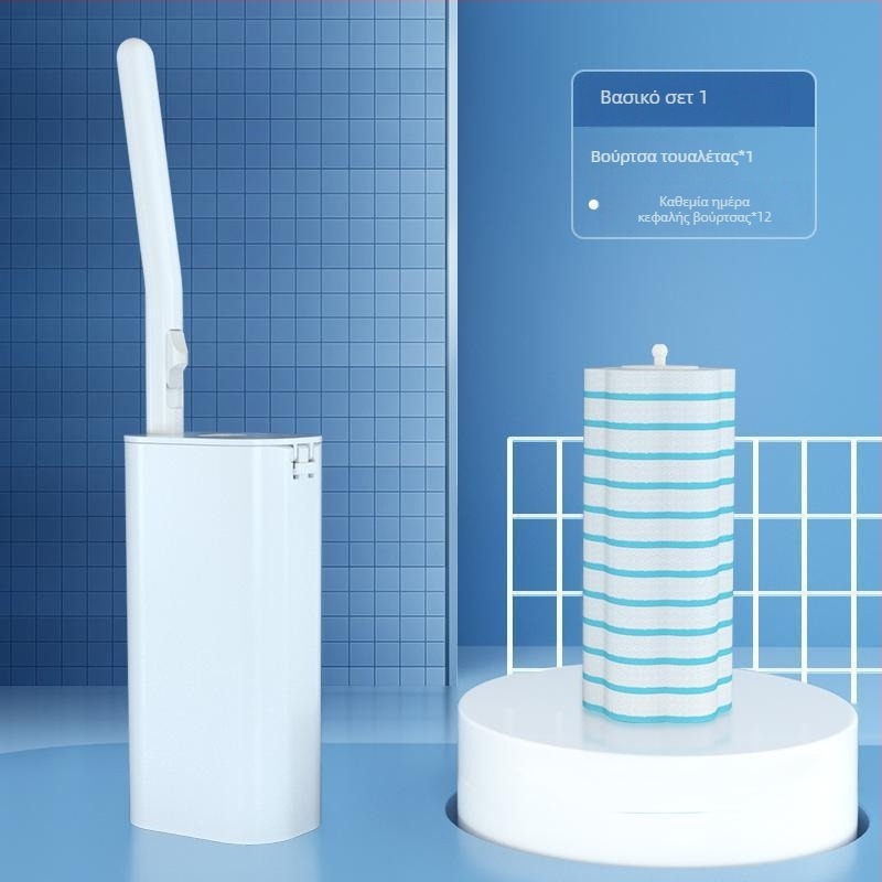 Βούρτσα τουαλέτας μίας χρήσης για οικιακή χρήση, καθαρισμός γωνιών (Πλαστικές τρίχες)