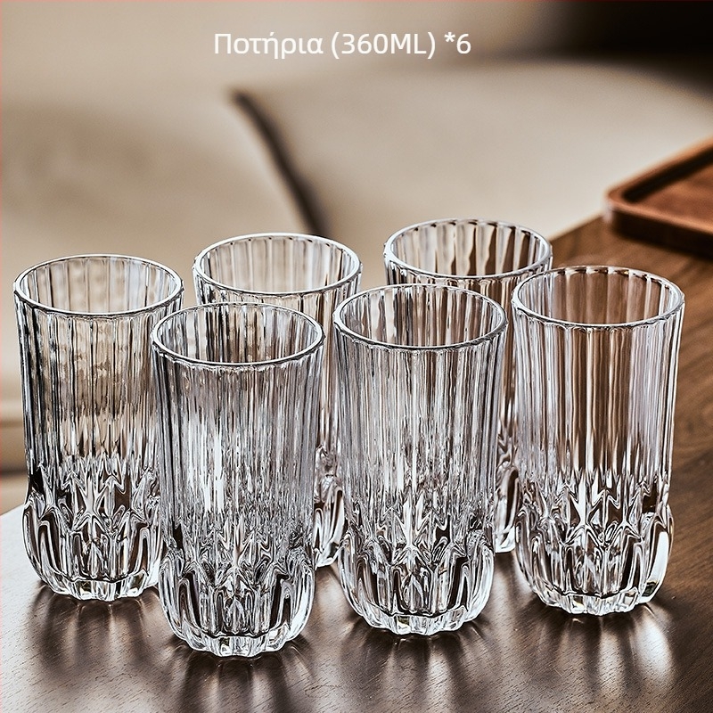 Σετ γυάλινων ποτηριών για οικιακή φιλοξενία, Nordic στυλ, υλικό Deao, μάρκα Sheng bangrong, μεγάλη χωρητικότητα, με δίσκο αποστράγγισης