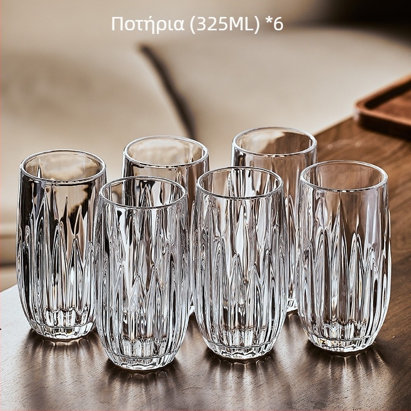 Σετ γυάλινων ποτηριών για οικιακή φιλοξενία, Nordic στυλ, υλικό Deao, μάρκα Sheng bangrong, μεγάλη χωρητικότητα, με δίσκο αποστράγγισης