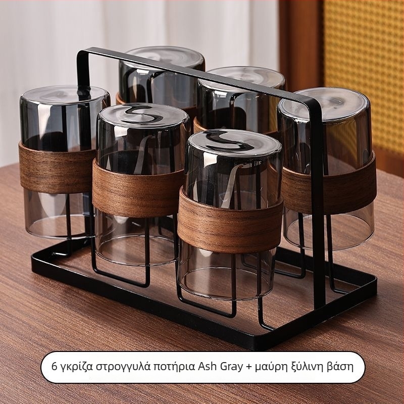 Σετ γυαλίνων φλυτζανιών τσαγιού, κινεζικού στυλ, γυαλί μπόροσίλι, θερμοανθεκτικό, ιδανικό για επιχειρηματικά δώρα