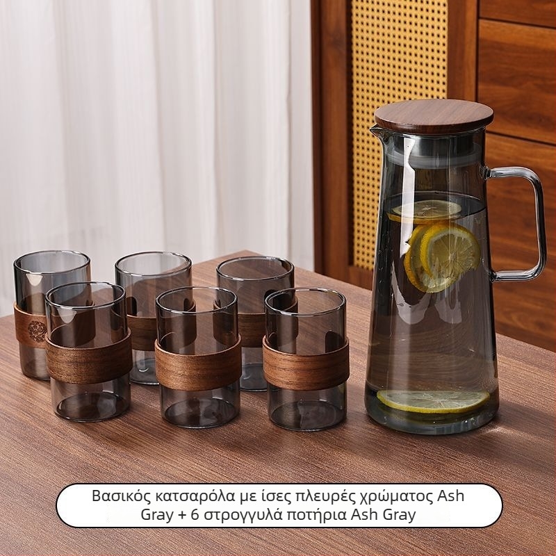 Σετ γυαλίνων φλυτζανιών τσαγιού, κινεζικού στυλ, γυαλί μπόροσίλι, θερμοανθεκτικό, ιδανικό για επιχειρηματικά δώρα