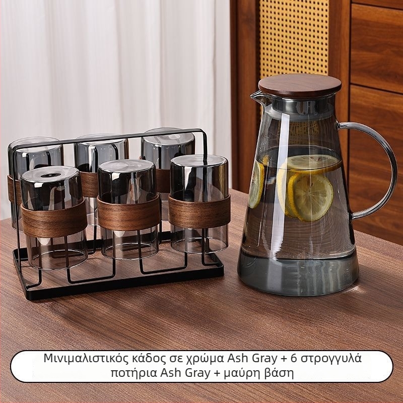 Σετ γυαλίνων φλυτζανιών τσαγιού, κινεζικού στυλ, γυαλί μπόροσίλι, θερμοανθεκτικό, ιδανικό για επιχειρηματικά δώρα