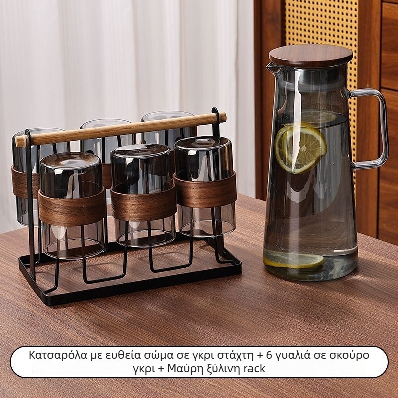 Σετ γυαλίνων φλυτζανιών τσαγιού, κινεζικού στυλ, γυαλί μπόροσίλι, θερμοανθεκτικό, ιδανικό για επιχειρηματικά δώρα