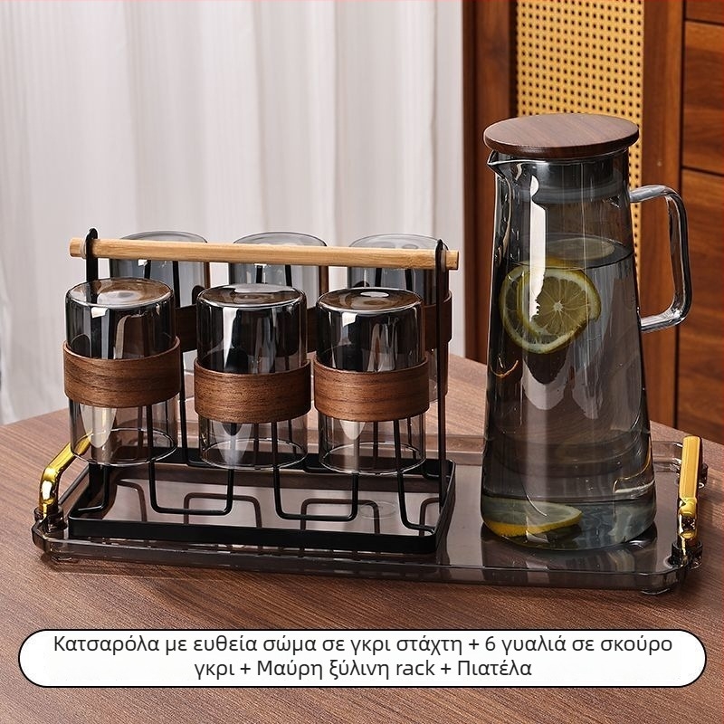 Σετ γυαλίνων φλυτζανιών τσαγιού, κινεζικού στυλ, γυαλί μπόροσίλι, θερμοανθεκτικό, ιδανικό για επιχειρηματικά δώρα