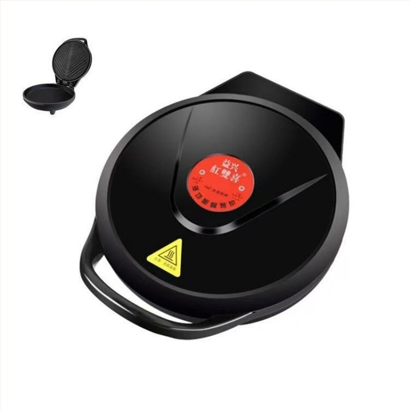 Ηλεκτρικό τηγάνι για κρέπες με διπλής όψεως θέρμανση, διάμετρος 28–32 cm, ισχύς 1200–1500 W, έλεγχος με κουμπί