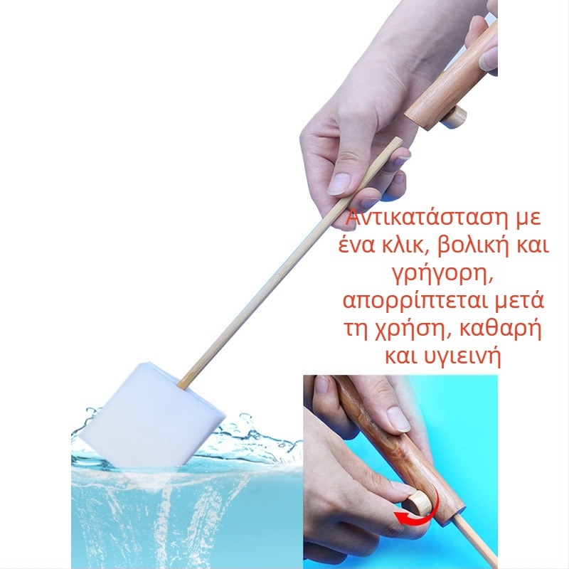 Μίας χρήσης βούρτσα τουαλέτας οικιακής χρήσης — χωρίς νεκρές γωνίες, καθαρισμός κενών, πυρήνας αντικατάστασης, πλαστικό