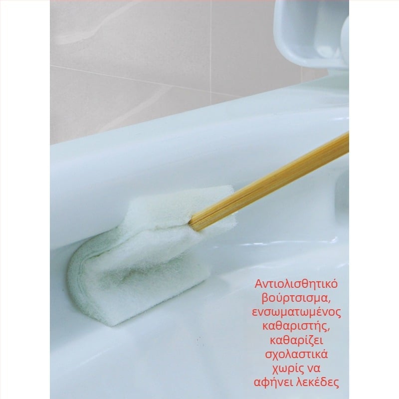 Μίας χρήσης βούρτσα τουαλέτας οικιακής χρήσης — χωρίς νεκρές γωνίες, καθαρισμός κενών, πυρήνας αντικατάστασης, πλαστικό