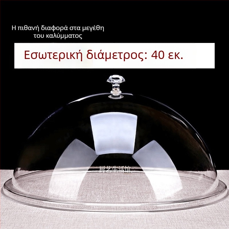 Κυκλικό πλαστικό καπάκι φαγητού, απλός σχεδιασμός, Κωδικός Cy