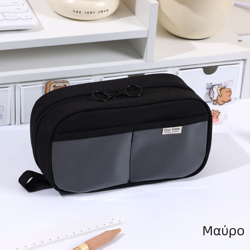 Θήκη μολυβιών πέντε επιπέδων με μοτίβο ηφαιστείου, κορεατικού στυλ, μεγάλη χωρητικότητα, δημιουργική θήκη για κορίτσια.