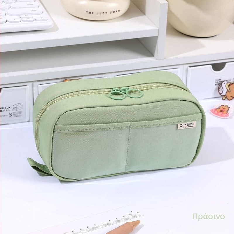 Θήκη μολυβιών πέντε επιπέδων με μοτίβο ηφαιστείου, κορεατικού στυλ, μεγάλη χωρητικότητα, δημιουργική θήκη για κορίτσια.