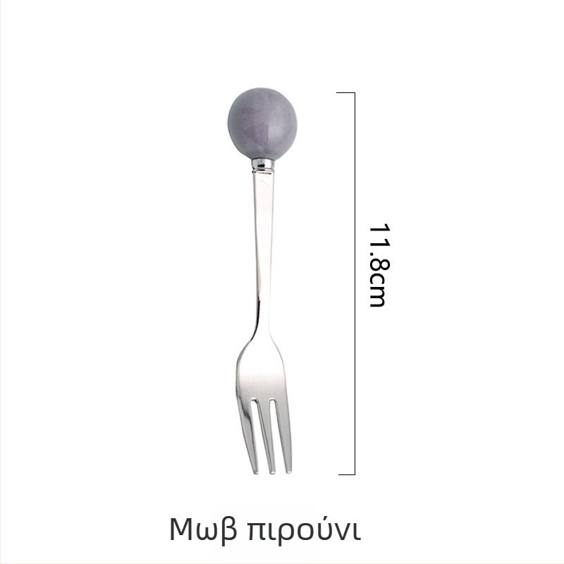 Σετ παιδικών πιρουνιών φρούτων από ανοξείδωτο 304, απλό στυλ, φινίρισμα καθρέφτη