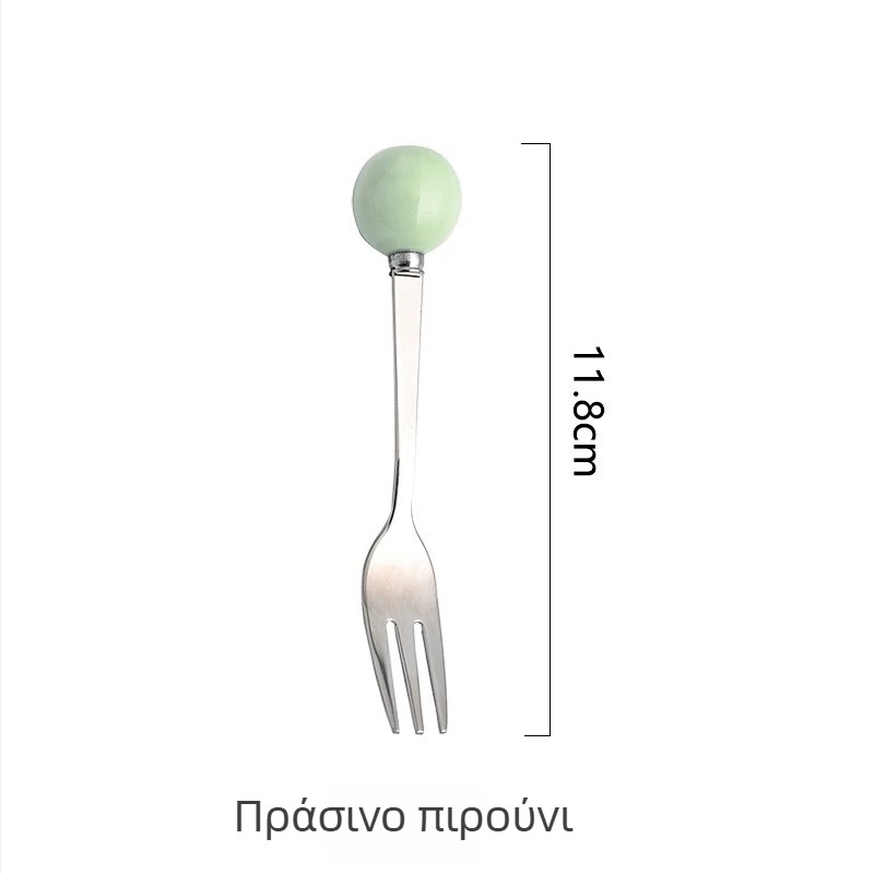 Σετ παιδικών πιρουνιών φρούτων από ανοξείδωτο 304, απλό στυλ, φινίρισμα καθρέφτη