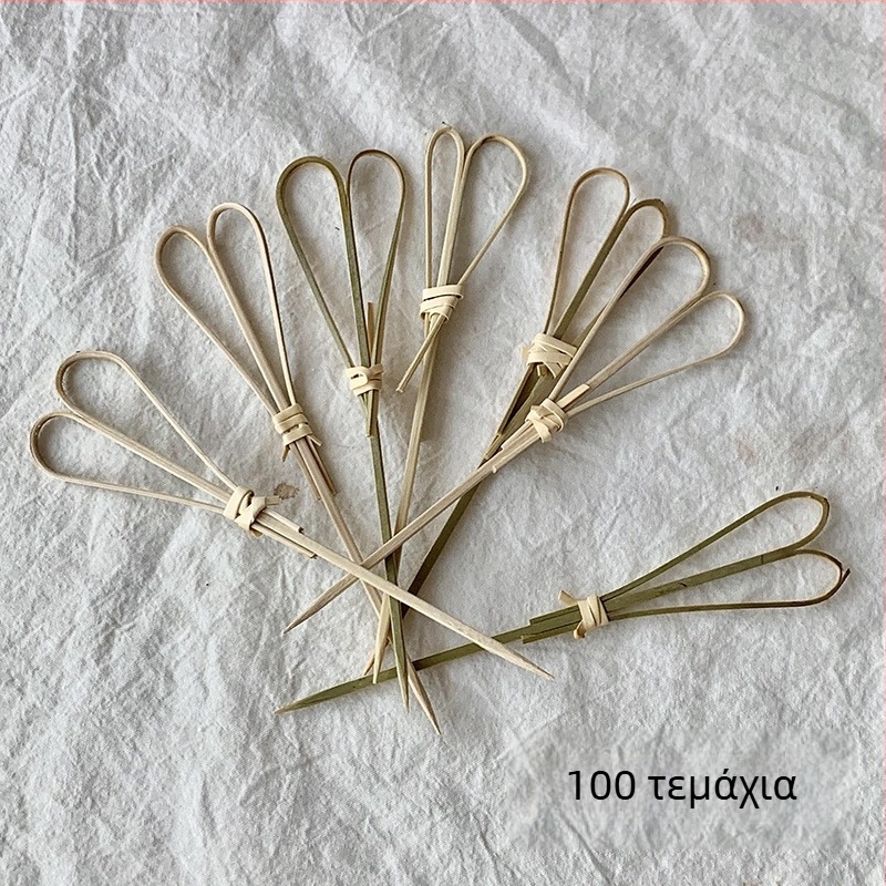 Μίας χρήσης καλαμάκια φρούτων από μπαμπού, 100 τεμάχια, μοντέρνο μινιμαλιστικό στυλ, υδροπολιωμένο φινίρισμα, υψηλής ποιότητας