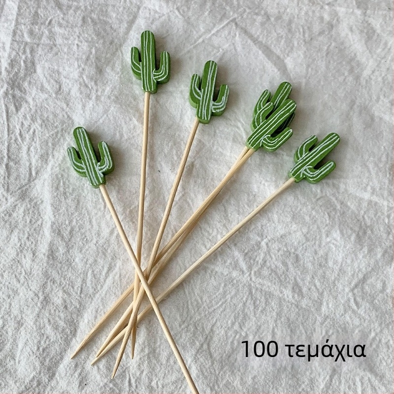 Μίας χρήσης καλαμάκια φρούτων από μπαμπού, 100 τεμάχια, μοντέρνο μινιμαλιστικό στυλ, υδροπολιωμένο φινίρισμα, υψηλής ποιότητας