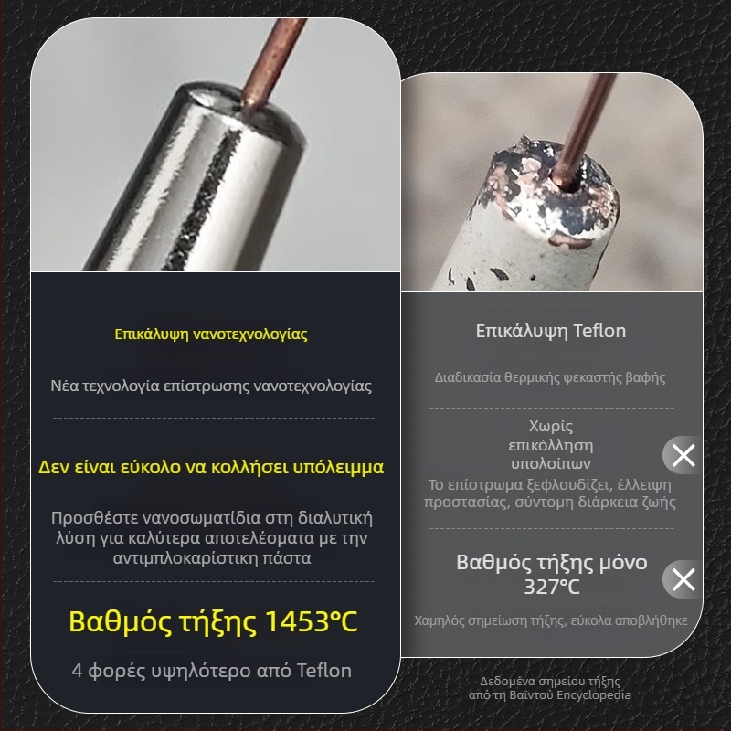 MIG συγκόλληση: ηλεκτροπλατινωμένη επαφική άκρη και χαλκού ακροφύσιο 1.0/1.2 mm, πνευματικό σύστημα κίνησης, ζεστός αέρας και υπέρυθρη ακτινοβολία