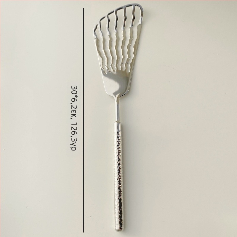 Σετ μαχαιροπίρουνα από ανοξείδωτο 304: μαχαίρι, πιρούνι και κουτάλι με λαβή χτυπητή σε σχήμα κυκλικού διαμαντιού, καθρέπτινο φινίρισμα, μινιμαλιστικό μοντέρνο στυλ