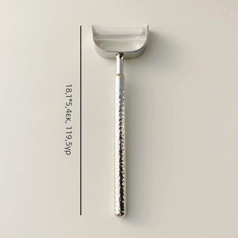 Σετ μαχαιροπίρουνα από ανοξείδωτο 304: μαχαίρι, πιρούνι και κουτάλι με λαβή χτυπητή σε σχήμα κυκλικού διαμαντιού, καθρέπτινο φινίρισμα, μινιμαλιστικό μοντέρνο στυλ